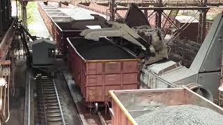 Wagon tippler operation at Jindal Steel Tornagallu Karnataka [upl. by Tyoh]