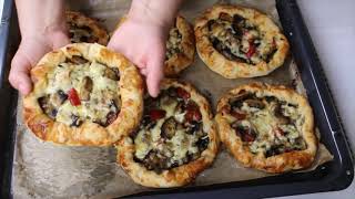 Vegetarisches Pide Rezept mit Champignon I Vegetarian pide recipe with mushrooms [upl. by Rakabuba]