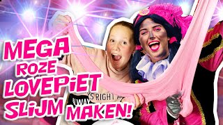 MEGA XL GLITTER LOVE PIET SLIJM MAKEN ✨💖   LOVE PIET [upl. by Sitnerp]