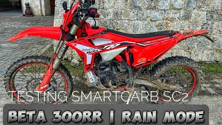 BETA 300RR  Rain Mode with SmartCarb SC2 Equipped [upl. by Alyaj738]