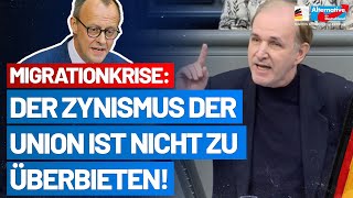 Gottfried Curio kritisiert die Heuchelei der Union in der Migrationsfrage  AfDFraktion [upl. by Atelokin]