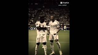 Real Madrid celebration 🔥 football real mbappè vinicius [upl. by Liahkim740]