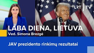 JAV prezidento rinkimų rezultatai  Laba diena Lietuva  20241106 [upl. by Elisabet]