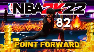 My POINT FORWARD BUILD broke the stage 1v1 court on NBA 2K22 [upl. by Judas]