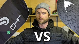 Snowboard Comparison  Deep Thinker VS TRice Pro [upl. by Anyotal]