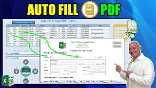 How to AUTOMATICALLY Fill PDF Forms Using Microsoft Excel in 1 CLICK [upl. by Lennej766]