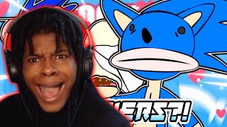 BRO GOT HIS BACK BLOWN OUT BY SONIC  Just Give Me Sonic Frontiers REACTION [upl. by Herminia]