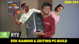 Rs80000 Gaming amp Editing PC Build With Ryzen 7 amp RTX Graphics Card  Tech Vibrate [upl. by Roseann]