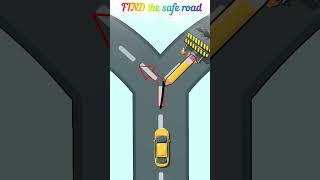 Find the safe road 🛣️🛣️  Android x iOS game 🔥🔥 trending shorts [upl. by Einnaffit]