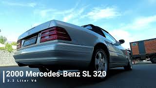 Mercedes Benz SL320 Inline 6 vs V6 Exhaust Sound Comparison [upl. by Cud353]