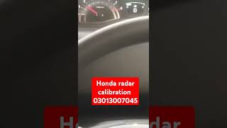 Honda radar calibration program [upl. by Ahsinav235]