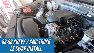 8898 Chevy  GMC OBS Truck  LS Swap [upl. by Tima]