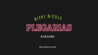 Nicki Nicole  PlegariasOficial Karaoke [upl. by Rotberg]