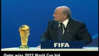 Qatar wins 2022 world Cup bid [upl. by Zarger]