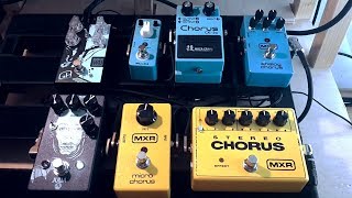 Big Chorus Shootout  Opinion MXR Boss Walrus Audio Mooer Stonefish [upl. by Anilehs]