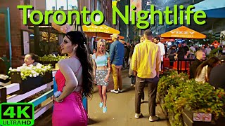 【4K】NIGHTLIFE WALK DOWNTOWN TORONTO  TIFF TORONTO FILM FESTIVAL EVENTS [upl. by Anirbed]