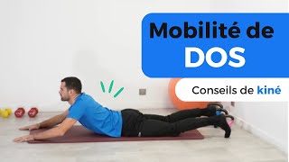 4 Exercices de Mobilité du DOS Conseil de kiné [upl. by Lyford904]