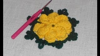 uncinetto crochet fiore Bell  how to crochet flower  ganchillo flor [upl. by Artemis783]