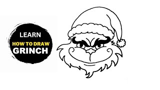 How To Draw The Grinch From Dr Seuss Characters  Easy Grinch Drawing Step By Step [upl. by Yaniv]