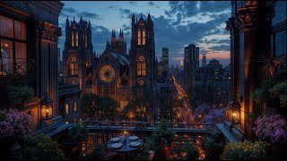 2 Hours Relaxing Rainy Sounds  Cathedral Church of Saint John the Divine In Rain By Unreal Engine [upl. by Born]