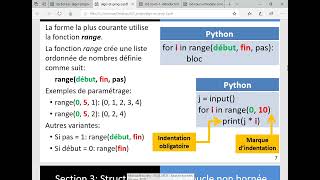 cours en algorithmique et programmation en Python boucles درس عن الخوارزميات وبرمجة في الحلقات [upl. by Pegasus]