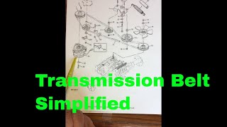 How to change the main transmission beltdrive belt on a John Deere tractor [upl. by Nyre250]