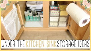 UNDER THE KITCHEN SINK STORAGE IDEAS  Shirlee Alicia [upl. by Haldes]