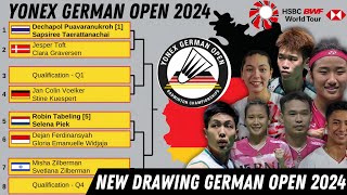 TERBARU Drawing German Open 2024  BWF World Tour Super 300 [upl. by Wrand]