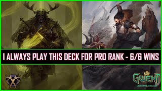 Gwent  I Always Play This Deck for Pro Rank  Most Favorite Skellige Warriors  66 Wins [upl. by Handler]