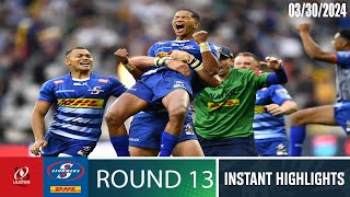 Ulster vs Stormers  MACTH Highlights  Round 13  United Rugby Championship [upl. by Ihcelek]