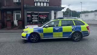 Staffordshire Police Passing Victoria Road Monday 5th August 2024 [upl. by Atsirak]