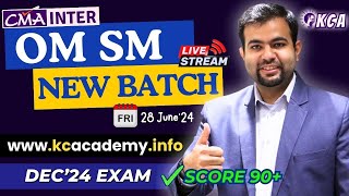 Best OmSm Classes New Live Batch for Cma Inter Dec’24 Exam at Affordable price😍 kcfying cmainter [upl. by Mendelson926]