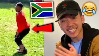 South African High Schools are a VIBE 🇿🇦😂🔥 Amapiano Dance AMERICAN REACTION 🇿🇦 [upl. by Naillimixam]