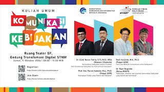 LIVE  KULIAH UMUM KOMUNIKASI KEBIJAKAN [upl. by Urial]