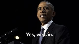 The Final Minutes of President Obamas Farewell Address Yes we can [upl. by Innattirb]