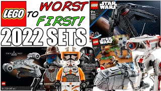 LEGO Worst to First  ALL LEGO Star Wars 2022 Sets [upl. by Nonrev]