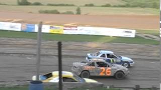 Adam DelGrosso Woodhull Raceway Heat Win 62814 [upl. by Hy]