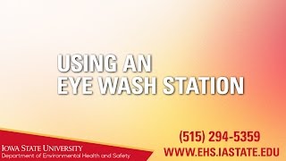 Eye Wash Station Demonstration [upl. by Aidualk851]