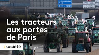 Colère des agriculteurs  les tracteurs sont aux portes de Paris [upl. by Sorenson]