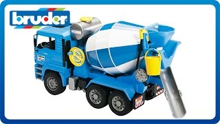 Bruder Toys MAN TGA Cement Mixer 02744 [upl. by Chinua841]