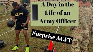 A Day in the Life of an Army Officer  The New Army Combat Fitness Test ACFT [upl. by Weight]