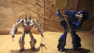 TF PrimeBeast Hunters stop motion Predaking VS Wheeljack and Ultra Magnus [upl. by Aicnarf]