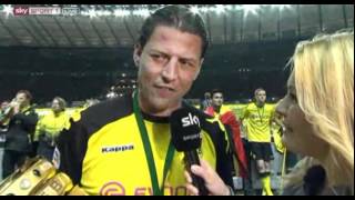 Interview Weidenfeller amp Bierdusche für Jessica Kastrop DFP Pokal Finale 2012 [upl. by Hsac368]