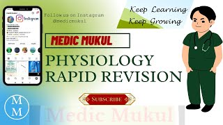 PHYSIOLOGY BASE  RAPID REVISION krok1 fmge Ifom ukraine russia [upl. by Katherin488]