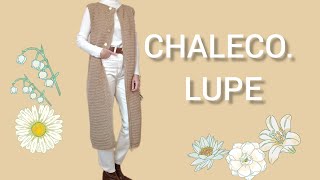 CHALECO LARGO A CROCHET TUTORIAL PASO A PASO chalecos crochetvest anitawn [upl. by Any891]