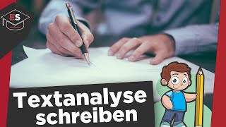 Wie schreibe ich eine Textanalyse  Textanalyse schreiben Einleitung Hauptteil Schluss erklärt [upl. by Koh470]