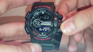 GShock GA400 manual 5398 to set time and calibration [upl. by Htiduy]