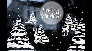 Xmas Diy 3 Pretty Windows [upl. by Belvia]