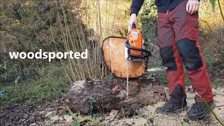 Stihl MS261 2018 stock vs ported [upl. by Ilaw]