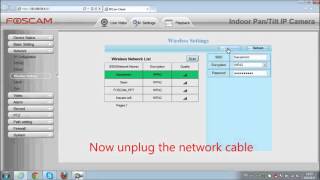 Video tutorial of Foscam IP cameras HD H264  How to setup Wireless settings [upl. by Litnahc]